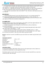 Preview for 5 page of IGM Fachmann MDV-002 Operationg Instructions