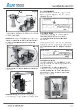 Предварительный просмотр 21 страницы IGM Professional 141-M3M Operating	 Instruction