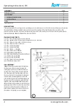 Preview for 2 page of IGM Professional FMR3000 MultiRadius Operationg Instructions