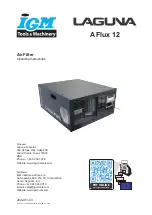 Предварительный просмотр 1 страницы IGM LAGUNA AFlux 12 Operating Instructions Manual