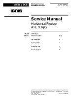 Preview for 1 page of Ignis AFE 934/G Service Manual