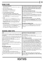 Preview for 5 page of Ignis AIE 2B19 A Daily Reference Manual