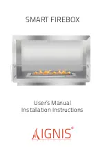 Preview for 1 page of Ignis SMART FIREBOX User'S Manual & Installation Instructions