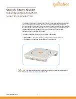 IgniteNet SunSpot AC120 Quick Start Manual preview