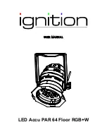 Ignition LED Accu PAR 64 Floor RGB+W User Manual preview