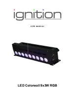 Ignition LED Colorwall 9x3W RGB User Manual preview