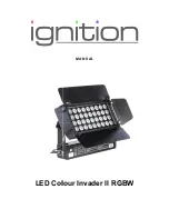 Предварительный просмотр 1 страницы Ignition LED Colour Invader II RGBW Manual