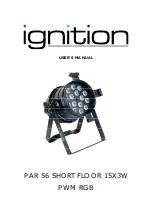 Ignition PAR 56 SHORT FLOOR 15X3W PWM RGB User Manual предпросмотр