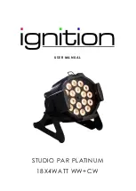 Ignition STUDIO PAR PLATINUM 18X4WATT WW+CW User Manual предпросмотр