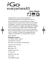 Igo EVERYWHERE 85 Manual preview