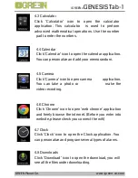 Preview for 10 page of iGREEN GENESIS Tab-1 i GT - 7Y 1 User Manual