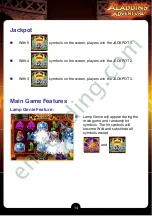 Preview for 16 page of IGS Aladdin's Adventure Operator'S Manual