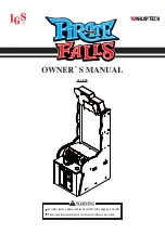 IGS Pirate Falls Owner'S Manual preview