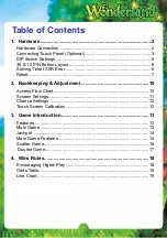 Preview for 3 page of IGS Wonderland Operator'S Manual