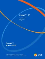 IGT Cobalt 27 Service Manual preview