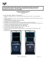 Preview for 1 page of IGT Crystal Slant Cabinet Manual