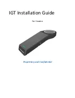 Preview for 1 page of IGT PFAY0H Installation Manual