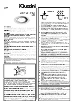 iGuzzini LIGHT UP - WALK Instruction Sheet предпросмотр