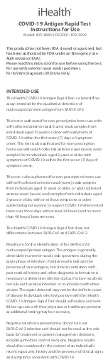 Preview for 6 page of iHealth COVID-19 Antigen Rapid Test User Manual