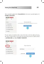 Предварительный просмотр 20 страницы IHEAR iHearTest User Manual