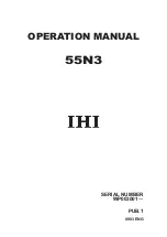IHI 55N3 Operation Manual preview