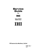 IHI 9NX Service Manual preview