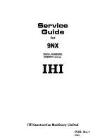 Preview for 1 page of IHI 9NX Service Manual