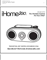 iHome 2go iH19 Quick Start Manual preview