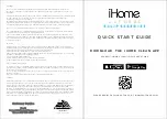 Предварительный просмотр 1 страницы iHome AUTOVAC Eclipse Series Quick Start Manual