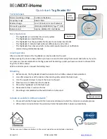 Preview for 1 page of iHome BeNext Quick Start Manual