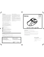 iHome H-M805OY Quick Start Manual preview