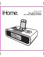 iHome HiP99 Quick Start Manual предпросмотр