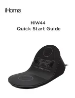 iHome HiW44 Quick Start Manual preview