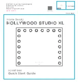 Предварительный просмотр 1 страницы iHome HOLLYWOOD STUDIO XL Quick Start Manual