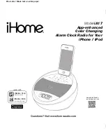 iHome IA17 User Manual preview