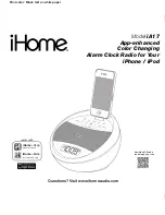 Preview for 1 page of iHome IA17 User Manual