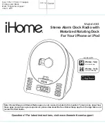 iHome IA63 User Manual preview