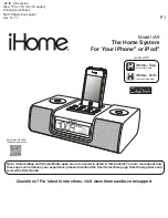 iHome IA9 Start Manual preview