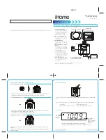 Предварительный просмотр 1 страницы iHome iAV2 Quick Start Manual