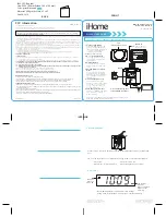 Предварительный просмотр 4 страницы iHome iAV2 Quick Start Manual