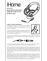 iHome IB40 User Manual preview