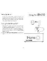 Preview for 8 page of iHome iBN10 Instruction Manual