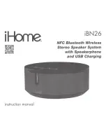 iHome iBN26 Instruction Manual предпросмотр