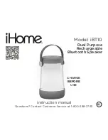 Предварительный просмотр 1 страницы iHome iBT10 Instruction Manual