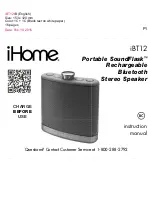 iHome iBT12 Instruction Manual предпросмотр