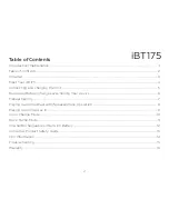 Предварительный просмотр 3 страницы iHome iBT175 Instruction Manual