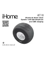 iHome iBT18 Instruction Manual preview