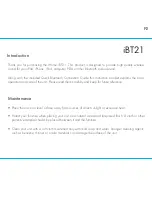 Preview for 2 page of iHome iBT21 Instruction Manual