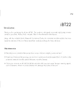 Preview for 2 page of iHome iBT22 Instruction Manual