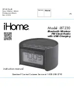 iHome iBT230 Instruction Manual предпросмотр